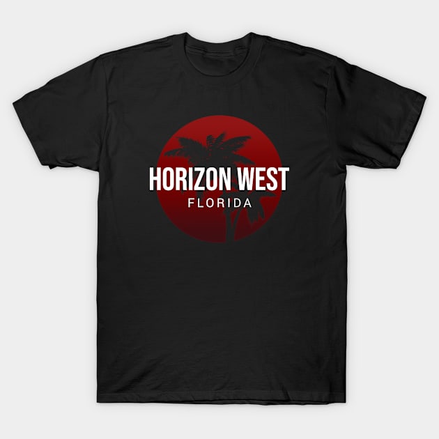 Horizon West Florida Sunrise Silhouette T-Shirt by urban-wild-prints